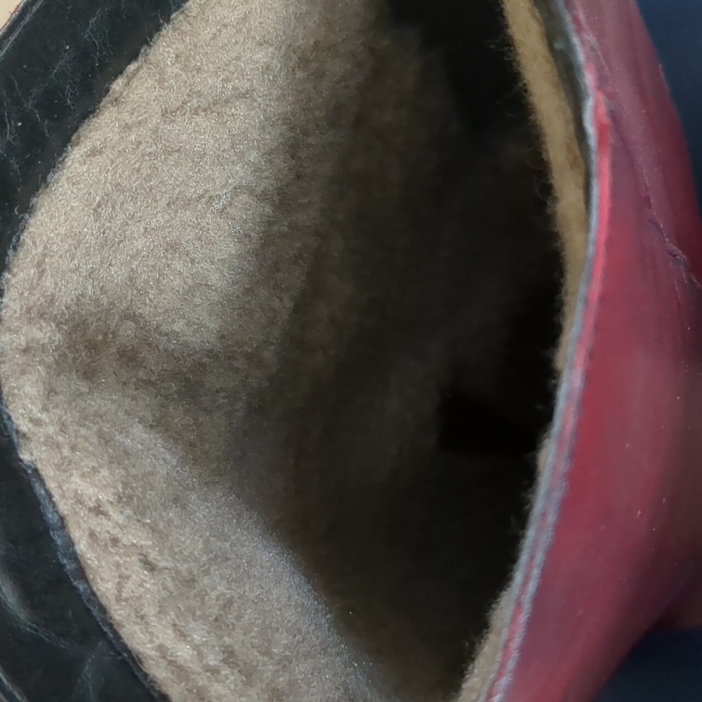 Burgundy/wine red leather knee high boots by remonte Remonte size 38 - Picture 5 of 5